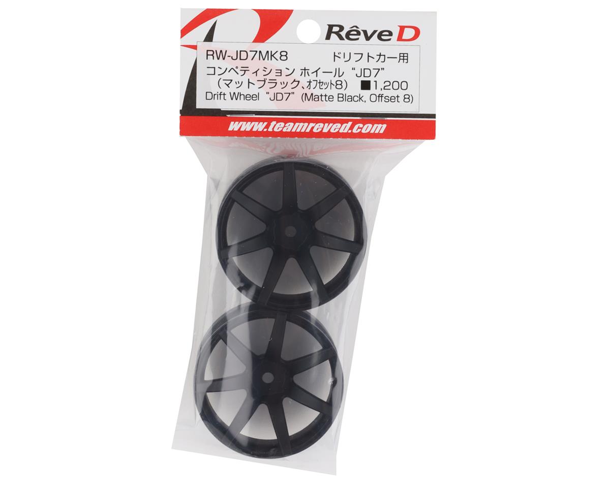 Reve D JD7 Drift Wheel (Black) (2) (8mm Offset) w/12mm Hex