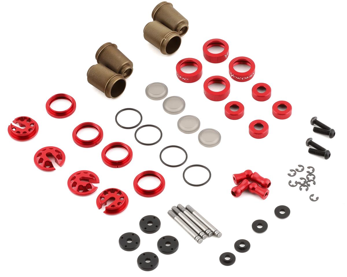 Yokomo YD-2 Super Low Friction Aluminum Big Bore Shock Set (red)